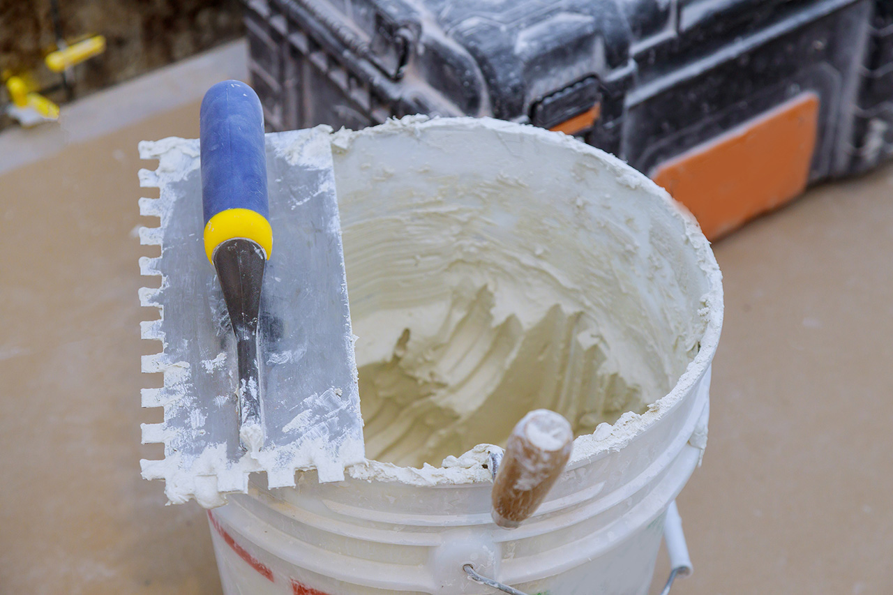 Plaster: a prepared and finished wall surface